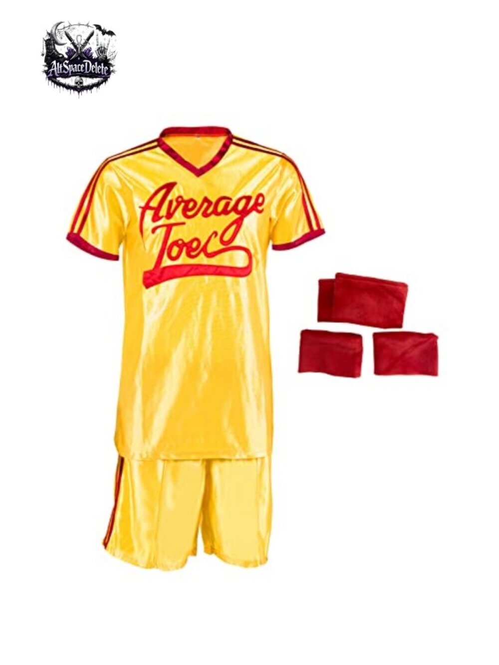 Satin Dodgeball Jersey Shorts Set with Headband Wristbands Cosplay Costume